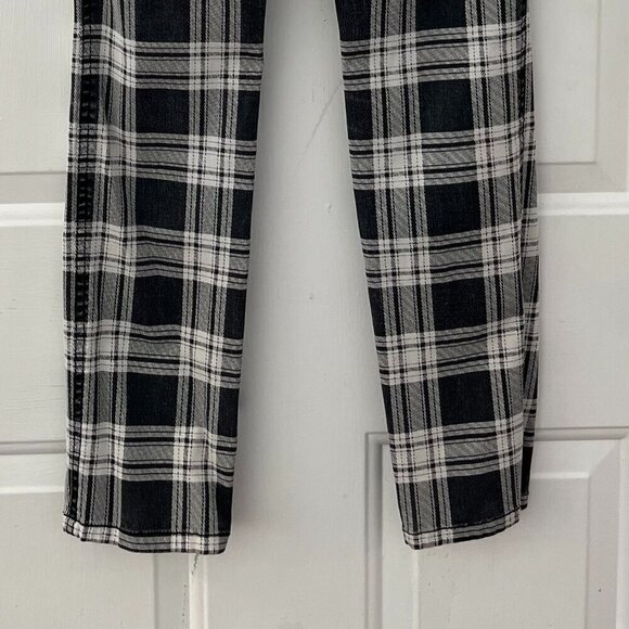 Tripp NYC Goth Punk Emo Plack Plaid Skinny Stretch Pants Sz 3 - Picture 3 of 10